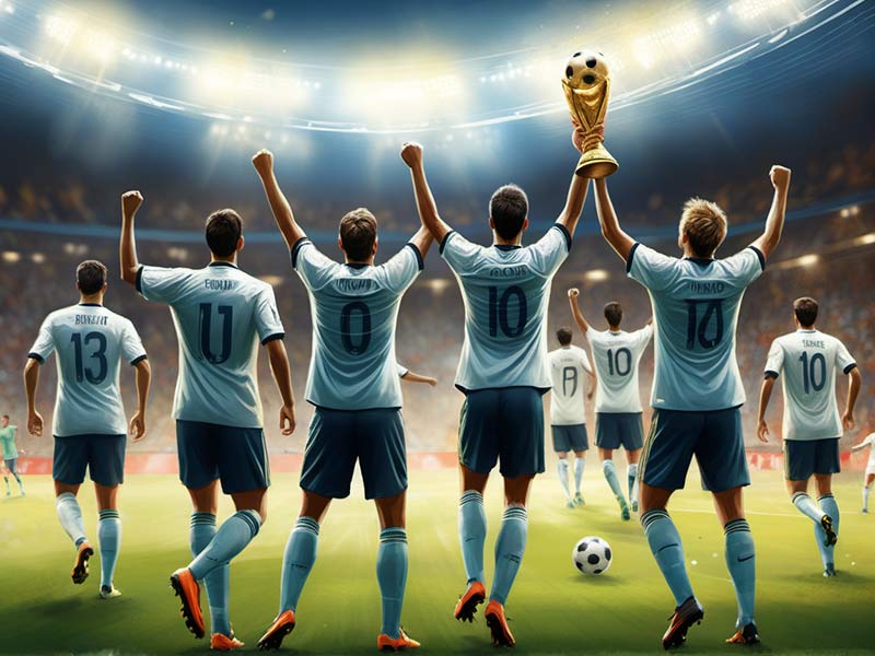 家人拍到劳塔罗在清理他的奖杯，小心翼翼地清理大力神杯